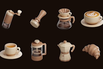 create custom 3d icons for your project