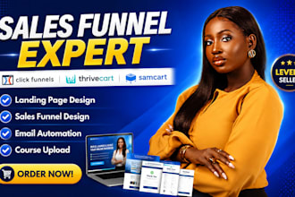 build clickfunnels, sales funnel, samcart, thrivecart, landing page, leadpages
