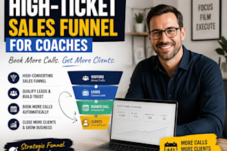 build a high ticket sales funnel for coaches to book more calls