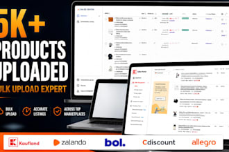 bulk upload kaufland zalando bol marketplace cdiscount allegro upload ads setup