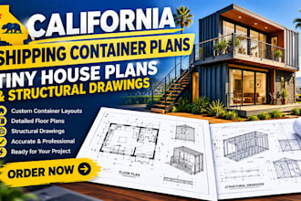 design california shipping container plans, tiny house plans structural drawings