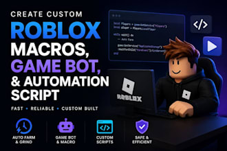 build roblox macros, game automation, debugging, and lua scripting