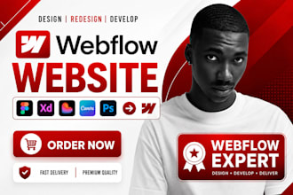 design or redesign your website with webflow