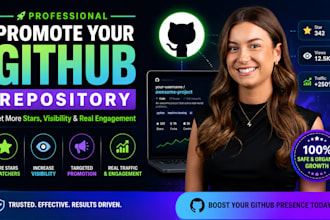 professionally promote your github repository for more stars and visibility
