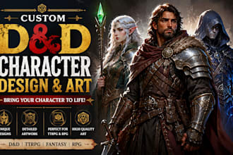 create dnd character design character art fantasy illustration ttrpg artwork art