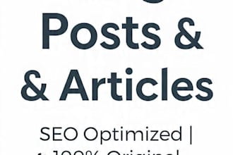 write blog posts and articles