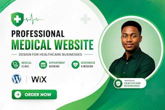 design a professional medical, clinic, hospital website
