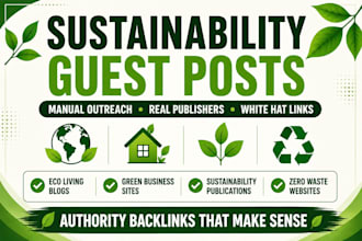 build authority backlinks from sustainability and eco blogs via guest posting