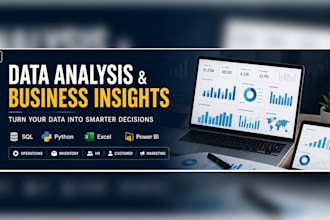 analyze HR, operations, inventory, marketing data using sql, python, power bi