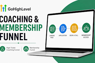 build a high ticket coaching and membership funnel in ghl