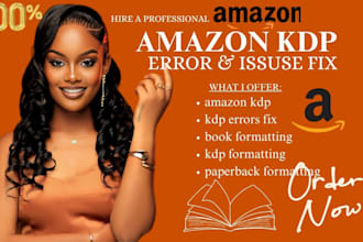 fix amazon kdp errors  formatting issues, bleed, margins and uploading problem