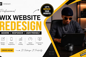 design a professional wix website or redesign wix website