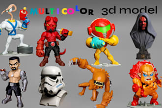design multicolor 3d print model 3mf stl file for bambu lab ams prusa in 24hrs
