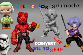 design multicolor 3d print model 3mf stl file for bambu lab ams prusa in 24hrs