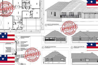 review sign, seal architectural and engineering drawing for nc sc ga tx ca az