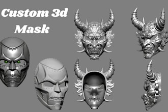 sculpt 3d cosplay mask helmet 3d armor design 3d helmet 3d mask for 3d printing