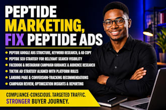 setup peptide marketing peptide SEO peptide google ads fb tiktok instagram ads