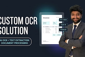 develop a custom ocr solution for document and image text extraction