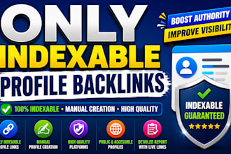 link building indexable profile backlink, increase domain rating, google ranking