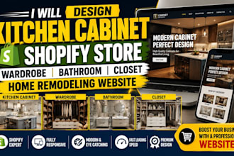 kitchen cabinet shopify store wardrobe bathroom closet home remodeling website