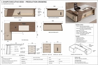 do detailed millwork, woodwork, cabinetry, joinery and furniture shop drawings
