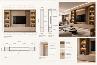 do detailed millwork, woodworking, cabinetry, joinery, furniture shop drawings