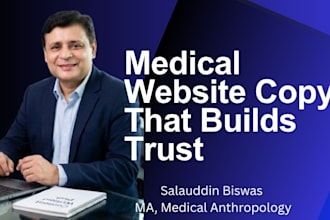 write medical website copy for clinics and doctors