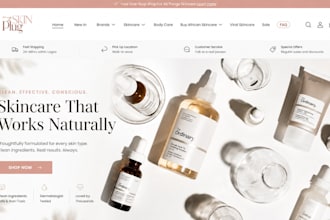 design pet shopify store pet website