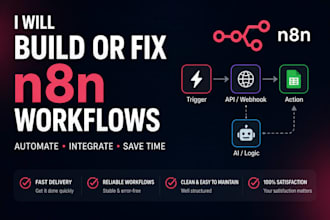 build or fix your n8n workflow or API integration