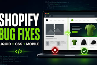 fix shopify bugs and customize liquid theme sections