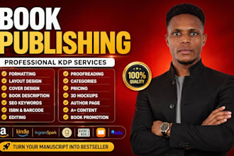 edit, format and publish your book on amazon KDP, KDP expert