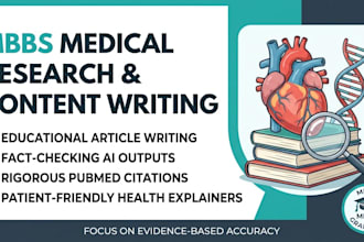 write and fact check evidence based medical content