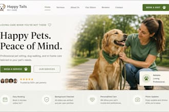 build wix pet sitter website squarespace dog walking pet care booking website
