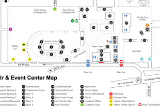 design an event map, festival map, concert map, venue map and wayfinding map