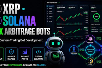 build and develop xrp bot, solana trading bot, dex arbitrage bot