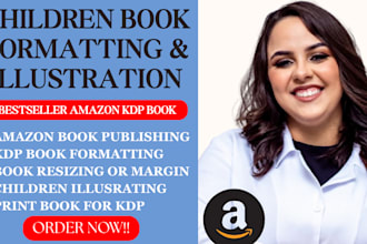 book formatting children book formatting resizing illustration for amazon kdp
