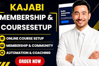 do kajabi online course, membership, coaching program, community setup