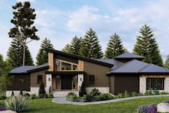 create photorealistic exterior renders for residential