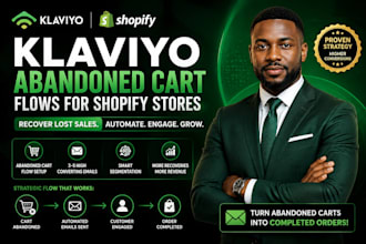 build klaviyo abandoned cart flows for shopify stores