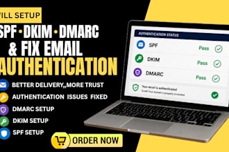 setup spf dkim dmarc and fix email authentication issues