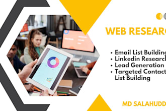web research for email list, data entry perfectly