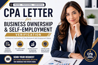prepare a custom CPA verification letter for your requirements