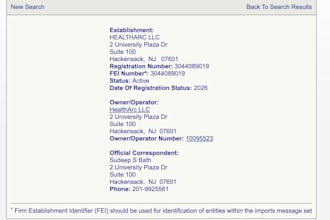 perform fda registration for your medical device