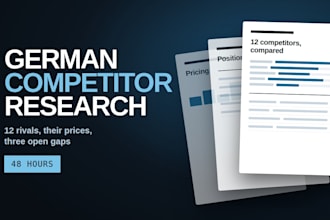 do german market and competitor research for your business