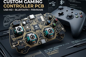design custom gaming controller pcb development for usb hid and bluetooth