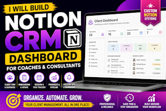 build a notion CRM dashboard for coaches and consultants