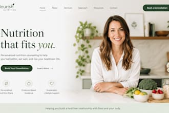 build wix dietitian website squarespace nutrition counseling website