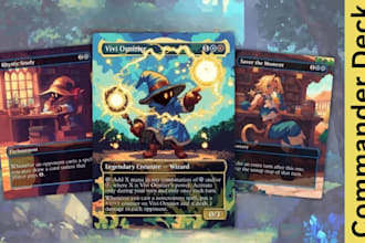 build any edh commander deck custom magic the gathering mtg card design