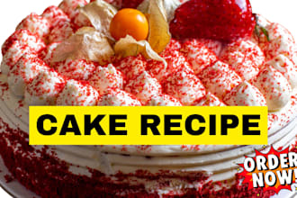 create cake recipe for your cakes