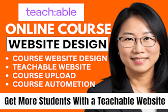 do teachable website design, teachable online course, teachable automation